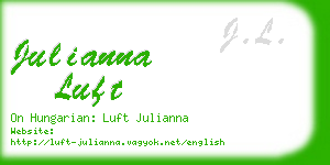 julianna luft business card